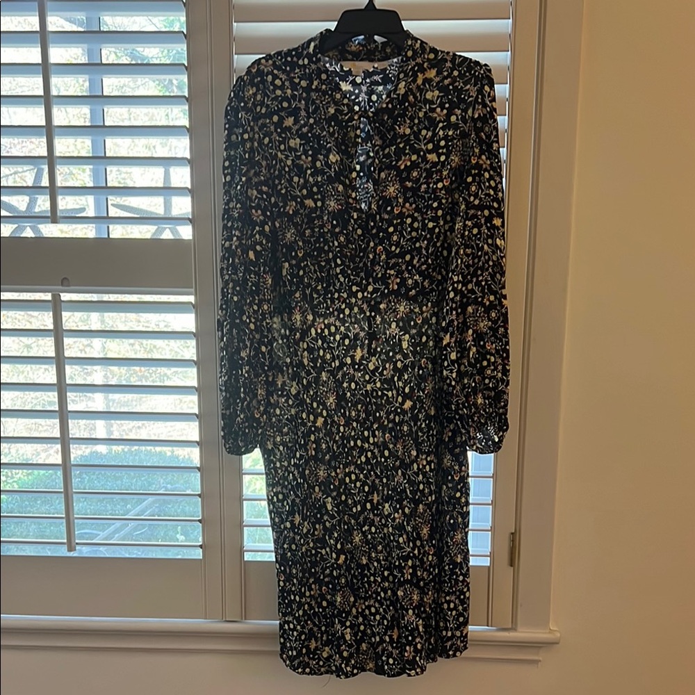 Boden Floral Long Sleeve Dress